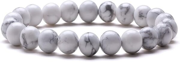 Bracelet Howlite - Pierre Naturelle